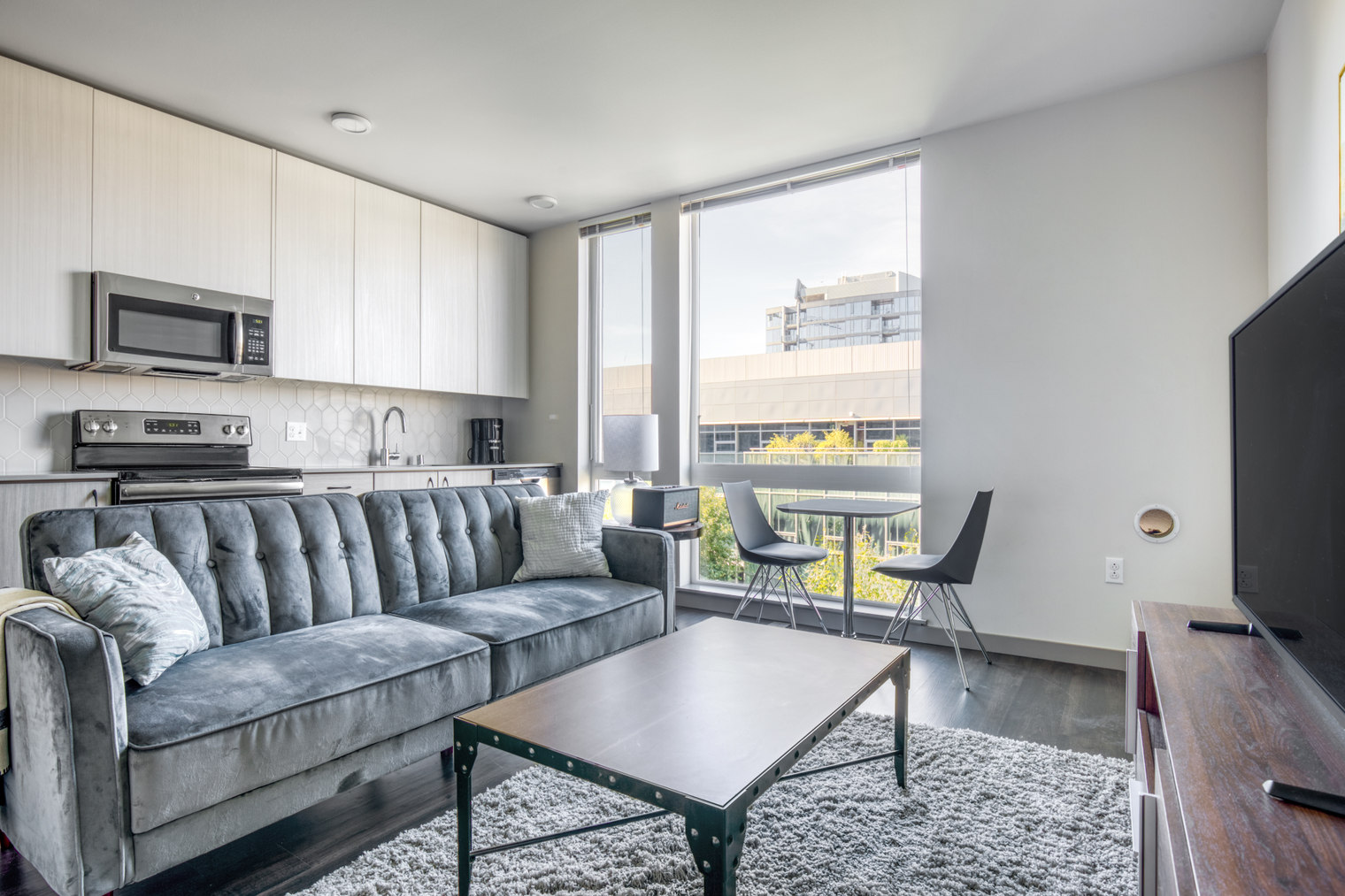 S Lake Union 1BR w/ Gym, W/D, Space Needle view (SEA-166)