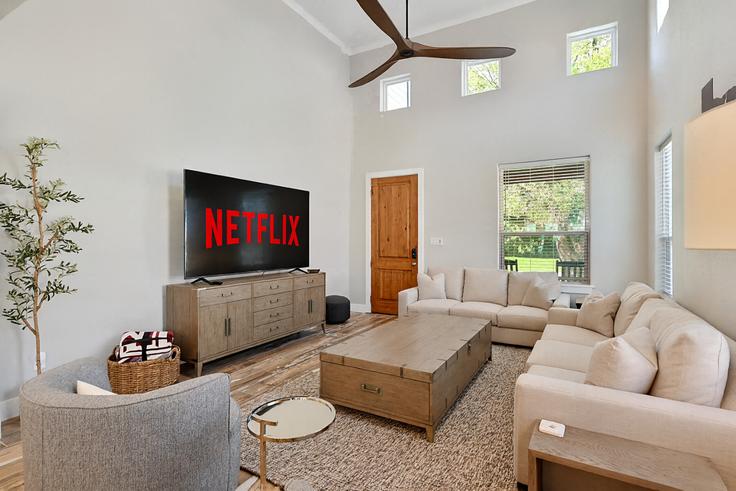 College Station, College Station 소재 Building Anderson Street - aggieland-vacation-rentals - 1328059 유닛에 마련된, 현대적인 가구로 꾸며진 우아한 디자인의 거실