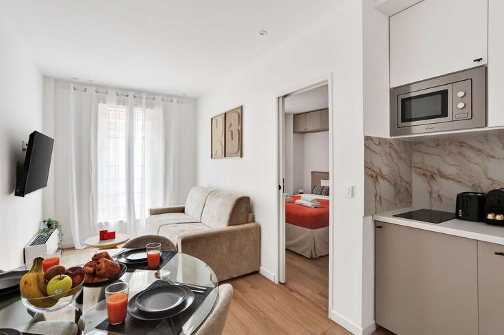 Building Rue d'Avron - airbnyou - 1611375 adresindeki bir dairede modern mobilyalarla zarif bir şekilde tasarlanmış oturma odası 20th arrondissement of Paris, Paris Building Rue d'Avron - airbnyou - 1611375 adresindeki bir dairede modern mobilyalarla zarif bir şekilde tasarlanmış oturma odası 20th arrondissement of Paris, Paris