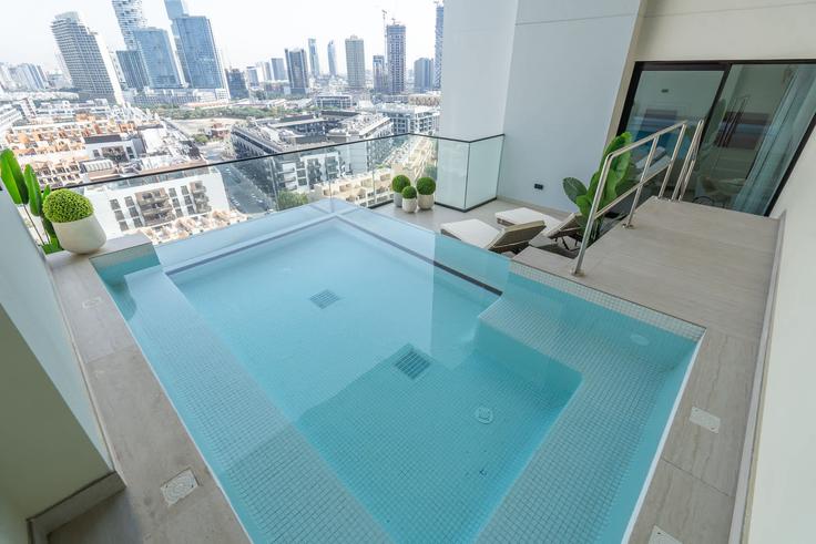 2 apartamento de un dormitorio amueblado en Binghatti Onyx 1055577P , Jumeirah Village, Dubai, foto 1