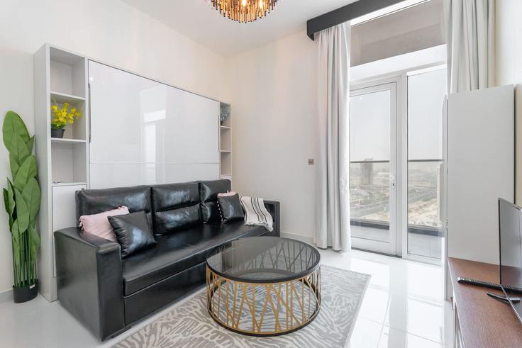 1 apartamento de un dormitorio amueblado en Tariaq Bedon Esm 1256816P , Arjan-Dubailand, Dubai, foto 1