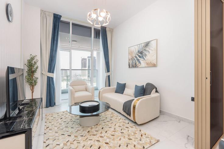 1 quarto mobiliado em apartamentos em Tariaq Bedon Esm 1259377P, Al Barsha, Dubai, foto 1