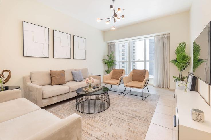 2 apartamento de un dormitorio amueblado en Al Sharta Street 1262758P , Dubai Marina, Dubai, foto 1