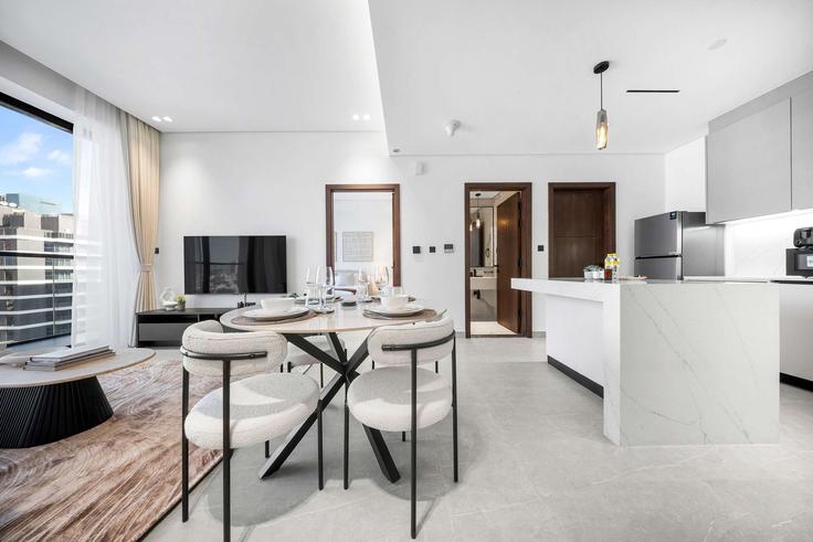 Al Satwa, Dubai 소재 Building 18A Street - airdxb - 1371150 유닛에 마련된, 현대적인 가구로 꾸며진 우아한 디자인의 거실 Al Satwa, Dubai 소재 Building 18A Street - airdxb - 1371150 유닛에 마련된, 현대적인 가구로 꾸며진 우아한 디자인의 거실