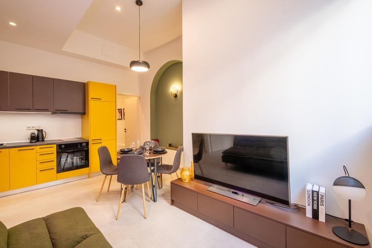 Piraeus, Athens 소재 Building Neorion - albaresidences - 1293248 유닛에 마련된, 현대적인 가구로 꾸며진 우아한 디자인의 거실