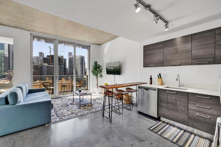 Miami, Miami에 위치한 Building Southeast 1st Street - aldaba-selection - 1255517 - MIA 유닛의 세련된 인테리어가 돋보이는 거실