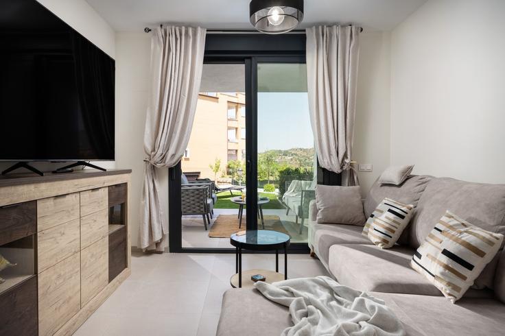 La Cala de Mijas, La Cala de Mijas에 위치한 Building Carretera - alfrescostays - 1329438 아파트의 세련된 인테리어가 돋보이는 거실