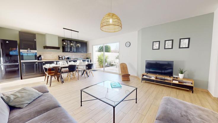 Sala de estar elegantemente projetada com móveis modernos em um apartamento no Building Impasse du Fief aux Chats - allo-vende-vacances - 1437783 em Saint-Gilles-Croix-de-Vie, Saint-Gilles-Croix-de-Vie Sala de estar elegantemente projetada com móveis modernos em um apartamento no Building Impasse du Fief aux Chats - allo-vende-vacances - 1437783 em Saint-Gilles-Croix-de-Vie, Saint-Gilles-Croix-de-Vie