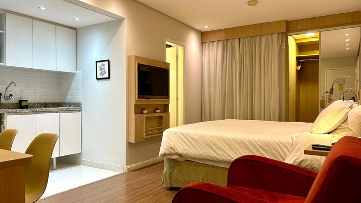 1 yatak odalı mobilyalı daire Avenida Cecília Lottenberg 1327466P , Chácara Santo Antonio (Zona Sul), São Paulo, fotoğraf 1