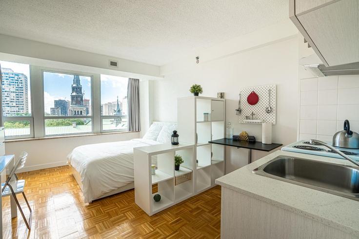 Studio meublé à Boulevard René-Lévesque Ouest 1281109P, Ville-Marie, Montreal, photo 1