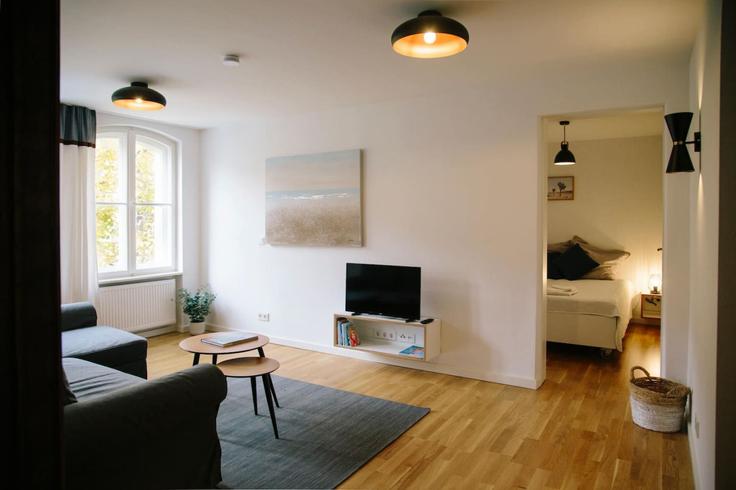 Berlin, Berlin에 위치한 Building Rheinstraße - arbiogroup - 1046348 유닛의 세련된 인테리어가 돋보이는 거실