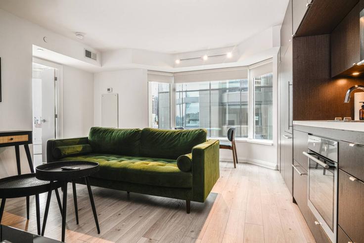 Elegantly designed living room with modern furnishings in an apartment at Building Yorkville Avenue - avalon-suites - 1559042 in Old Toronto, Toronto Elegantly designed living room with modern furnishings in an apartment at Building Yorkville Avenue - avalon-suites - 1559042 in Old Toronto, Toronto