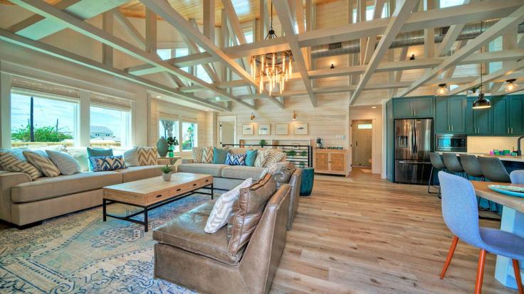 Salle de séjour élégante avec mobilier moderne dans un appartement à Building Trojan Street - avantstay - 1515134 à Port Aransas, Port Aransas Salle de séjour élégante avec mobilier moderne dans un appartement à Building Trojan Street - avantstay - 1515134 à Port Aransas, Port Aransas