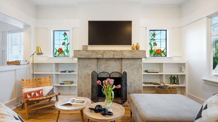 Salle de séjour élégante avec mobilier moderne dans un appartement à Building Dudley Avenue - avantstay - 1475264 à Los Angeles, Los Angeles Salle de séjour élégante avec mobilier moderne dans un appartement à Building Dudley Avenue - avantstay - 1475264 à Los Angeles, Los Angeles