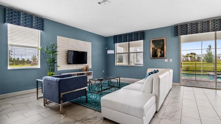 Elegante sala de estar con mobiliario moderno en un apartamento en Building Maidstone Court - avantstay - 1583772 en Four Corners, Four Corners Elegante sala de estar con mobiliario moderno en un apartamento en Building Maidstone Court - avantstay - 1583772 en Four Corners, Four Corners