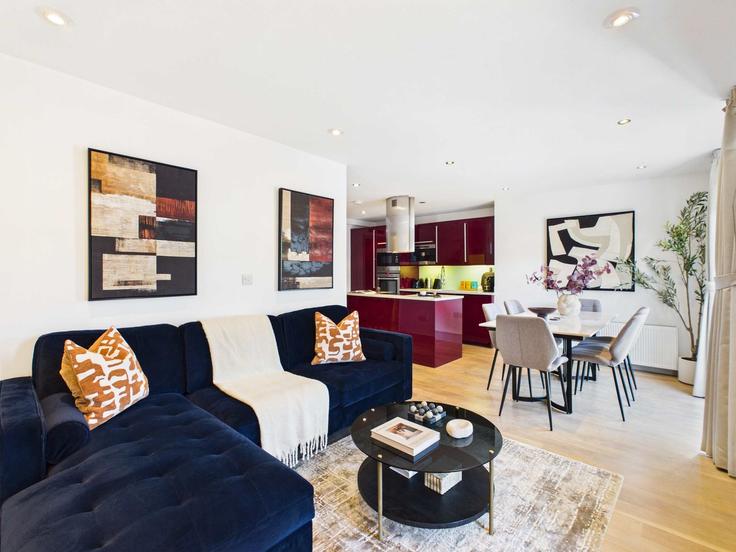 Salle de séjour élégante avec mobilier moderne dans un appartement à Building Medway Street - belondon - 1638020 à City of Westminster, London Salle de séjour élégante avec mobilier moderne dans un appartement à Building Medway Street - belondon - 1638020 à City of Westminster, London