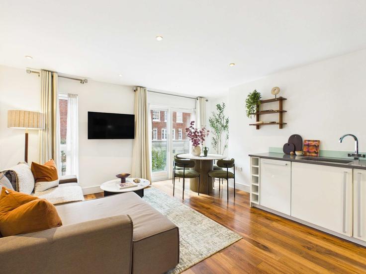 Salle de séjour élégante avec mobilier moderne dans un appartement à Building Medway Street - belondon - 1595224 à City of Westminster, London Salle de séjour élégante avec mobilier moderne dans un appartement à Building Medway Street - belondon - 1595224 à City of Westminster, London