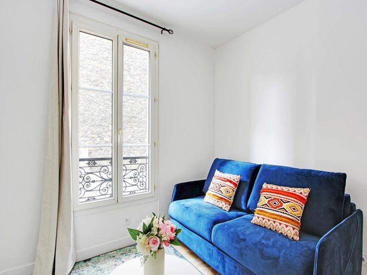 12th arrondissement, Paris에 위치한 Building Rue du Faubourg Saint-Antoine - belvilla-ag-dancenter-as - 1446419 유닛의 세련된 인테리어가 돋보이는 거실