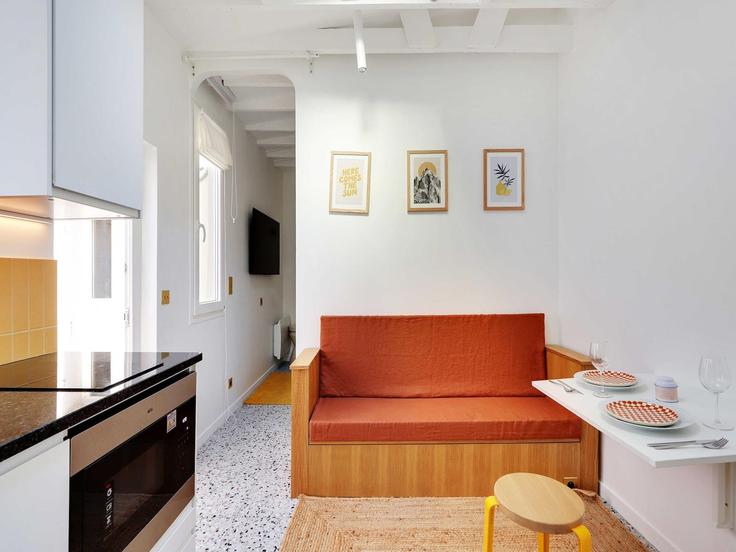 18th arrondissement, Paris에 위치한 Building Rue Léon - belvilla-ag-dancenter-as - 1430047 유닛의 세련된 인테리어가 돋보이는 거실