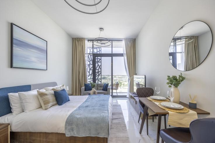 Studio furnished apartment in Tariaq Bedon Esm 1475131P, Masdar City, Abu Dhabi, photo 1