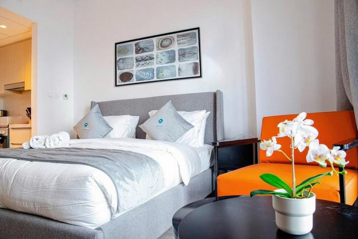 Abu Dhabi Yas Island에 위치한 Tariaq Bedon Esm 1474808P의 1침실 가구 완비 유닛, 사진 1