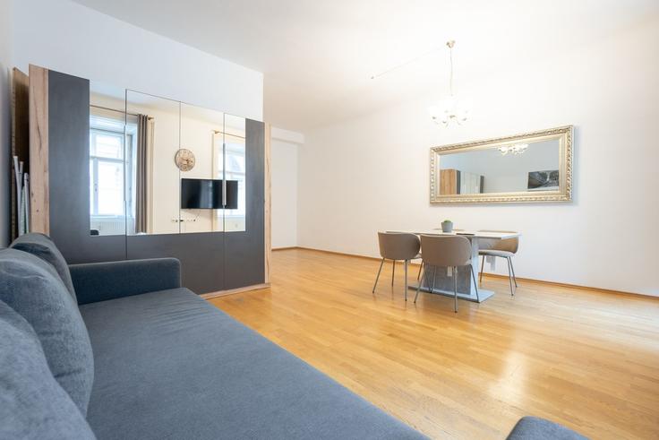 Vienna, Vienna에 위치한 Building Annagasse 5 - bosu-gmbh - 1500333 유닛의 세련된 인테리어가 돋보이는 거실