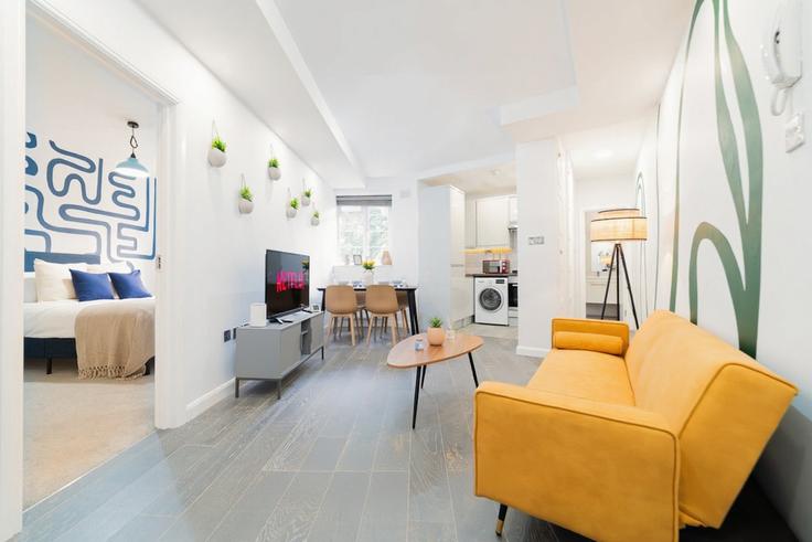 Salle de séjour élégante avec mobilier moderne dans un appartement à Building Saint Paul's Road - buonomo-hosting-ltd - 1513876 à London Borough of Islington, London Salle de séjour élégante avec mobilier moderne dans un appartement à Building Saint Paul's Road - buonomo-hosting-ltd - 1513876 à London Borough of Islington, London