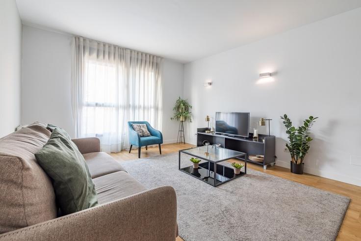 Retiro, Madrid에 위치한 Building Avenida de la Ciudad de Barcelona - caterina-house - 1392239 유닛의 세련된 인테리어가 돋보이는 거실 Retiro, Madrid에 위치한 Building Avenida de la Ciudad de Barcelona - caterina-house - 1392239 유닛의 세련된 인테리어가 돋보이는 거실