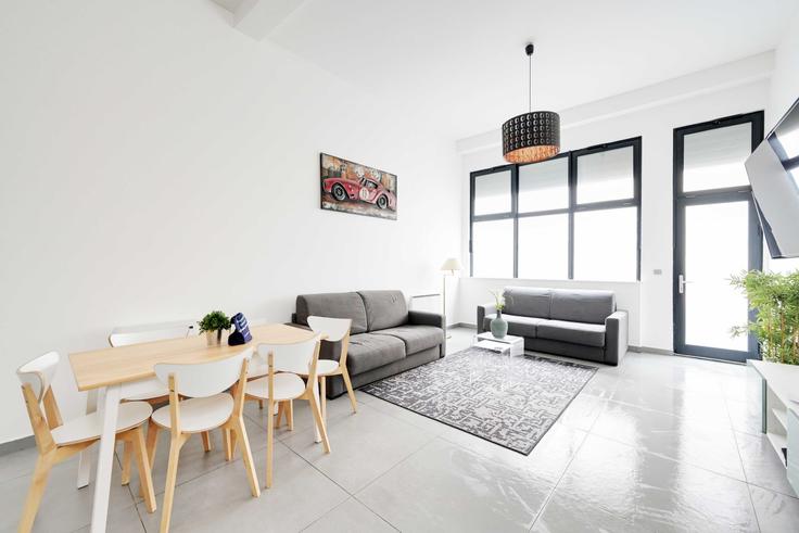 11th arrondissement, Paris에 위치한 Building Passage du Trône - checkmyguest - 1350166 유닛의 세련된 인테리어가 돋보이는 거실