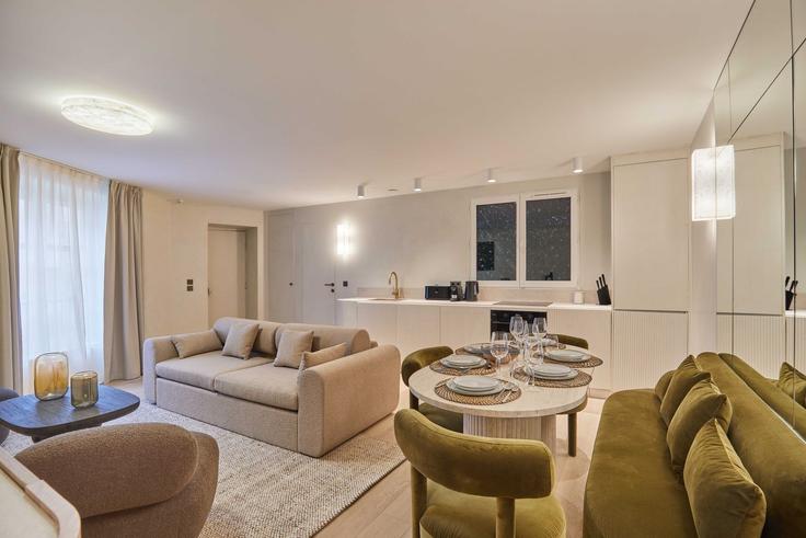 1st arrondissement, Paris 소재 Building Rue du Bouloi - checkmyguest - 1349206 유닛에 마련된, 현대적인 가구로 꾸며진 우아한 디자인의 거실