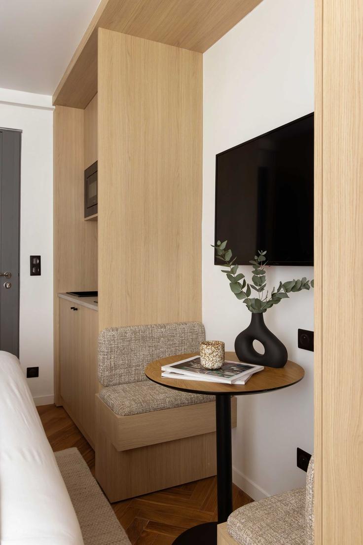 Cocina funcional y elegante con equipamiento de alta gama en un apartamento de lujo en Building Rue des Lyonnais - checkmyguest - 1348926 en 5th arrondissement, Paris