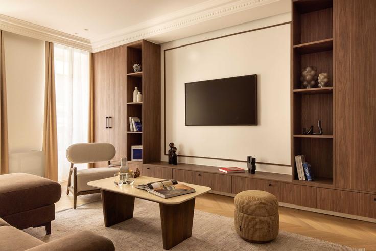 1st arrondissement, Paris에 위치한 Building Rue Croix des Petits Champs - checkmyguest - 1348708 아파트의 세련된 인테리어가 돋보이는 거실
