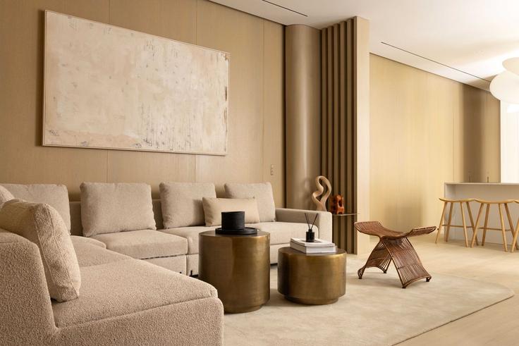 8th arrondissement, Paris 소재 Building Rue d'Astorg - checkmyguest - 1349443 유닛에 마련된, 현대적인 가구로 꾸며진 우아한 디자인의 거실