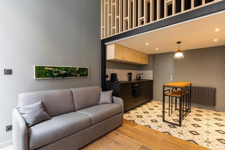 1st arrondissement, Lyon에 위치한 Building Rue de la Vieille - checkmyguest - 1348706 유닛의 세련된 인테리어가 돋보이는 거실