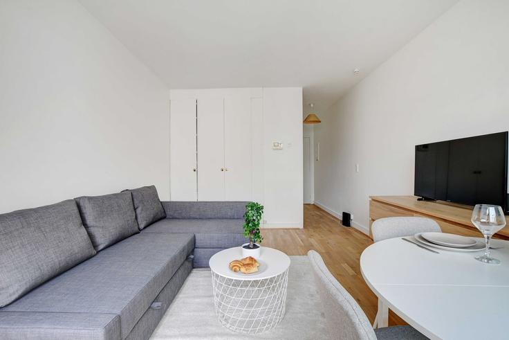 Elegante sala de estar con mobiliario moderno en un apartamento en Building Rue du Faubourg Saint-Honoré - checkmyguest - 1252886 en 8th arrondissement, Paris