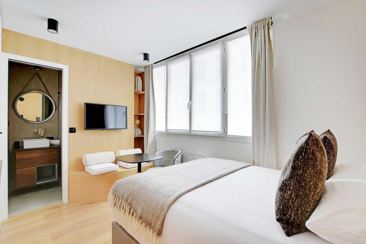 Rue Jean-Pierre Timbaudにあるのスタジオ・家具付きアパート（1349977P、11th arrondissement、Paris）写真 1枚