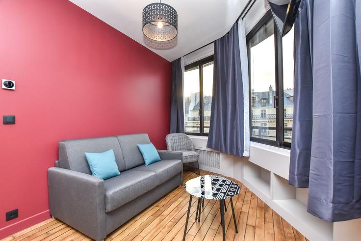 9th arrondissement, Paris에 위치한 Building Rue du Helder - checkmyguest - 1350113 유닛의 세련된 인테리어가 돋보이는 거실