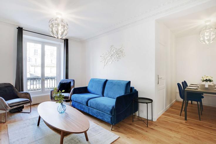 11th arrondissement, Paris에 위치한 Building Boulevard Beaumarchais - checkmyguest - 1350467 유닛의 세련된 인테리어가 돋보이는 거실