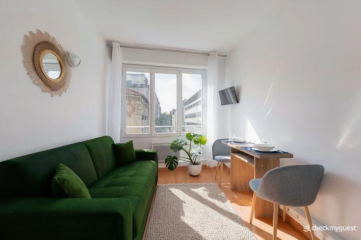 15th arrondissement, Paris에 위치한 Building Rue Olivier de Serres - checkmyguest - 1350209 유닛의 세련된 인테리어가 돋보이는 거실 15th arrondissement, Paris에 위치한 Building Rue Olivier de Serres - checkmyguest - 1350209 유닛의 세련된 인테리어가 돋보이는 거실