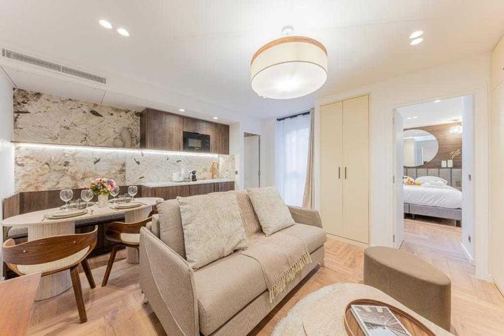 Elegantly designed living room with modern furnishings in an apartment at Building Passage de la Fonderie - checkmyguest - 1350093 in 11th arrondissement, Paris Elegantly designed living room with modern furnishings in an apartment at Building Passage de la Fonderie - checkmyguest - 1350093 in 11th arrondissement, Paris