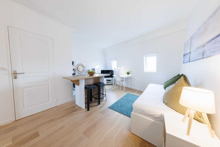 9th arrondissement, Paris 소재 Building Rue de Châteaudun - checkmyguest - 1052538 유닛에 마련된, 현대적인 가구로 꾸며진 우아한 디자인의 거실