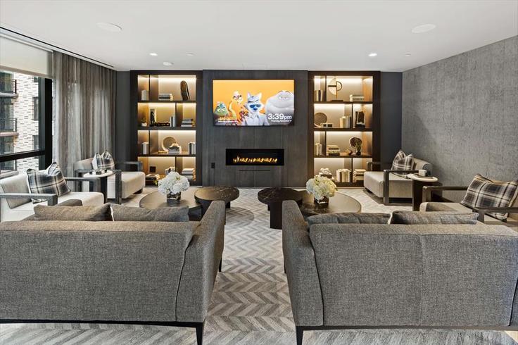 Washington, Washington에 위치한 Building First Street Northeast - churchillliving - 1040082 - WDC 아파트의 세련된 인테리어가 돋보이는 거실