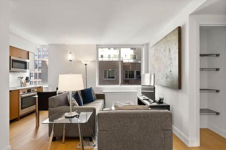 Manhattan, New York에 위치한 Building East 54th Street - churchillliving - 1016193 - NYC 유닛의 세련된 인테리어가 돋보이는 거실