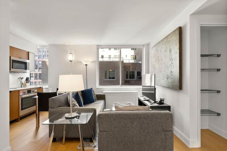 Salle de séjour élégante avec mobilier moderne dans un appartement à Building East 54th Street - churchillliving - 1031690 à Manhattan, New York Salle de séjour élégante avec mobilier moderne dans un appartement à Building East 54th Street - churchillliving - 1031690 à Manhattan, New York
