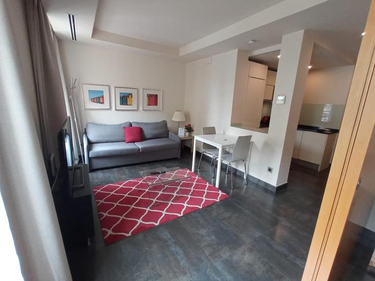 Building Calle de Monteleón - cituspace-sl - 1467502 adresindeki bir dairede modern mobilyalarla zarif bir şekilde tasarlanmış oturma odası Chamberí, Madrid