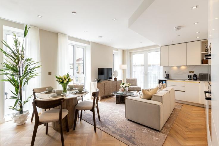 City of Westminster, London에 위치한 Building Old Pye Street - city-relay-rr - 1575445 유닛의 세련된 인테리어가 돋보이는 거실