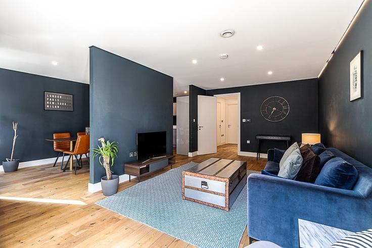 Salle de séjour élégante avec mobilier moderne dans un appartement à Building Northdown Street - city-relay-rr - 1506446 à London Borough of Islington, London Salle de séjour élégante avec mobilier moderne dans un appartement à Building Northdown Street - city-relay-rr - 1506446 à London Borough of Islington, London