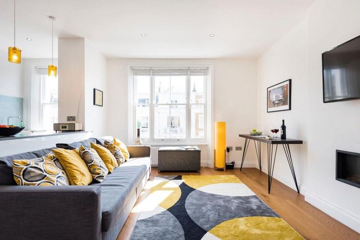 Salle de séjour élégante avec mobilier moderne dans un appartement à Building Longridge Road - city-relay-rr - 1501807 à Royal Borough of Kensington and Chelsea, London Salle de séjour élégante avec mobilier moderne dans un appartement à Building Longridge Road - city-relay-rr - 1501807 à Royal Borough of Kensington and Chelsea, London