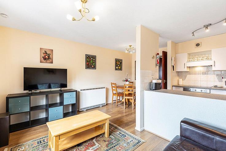 London Borough of Tower Hamlets, London에 위치한 Building Transom Square - city-relay - 1289340 - LON 아파트의 세련된 인테리어가 돋보이는 거실