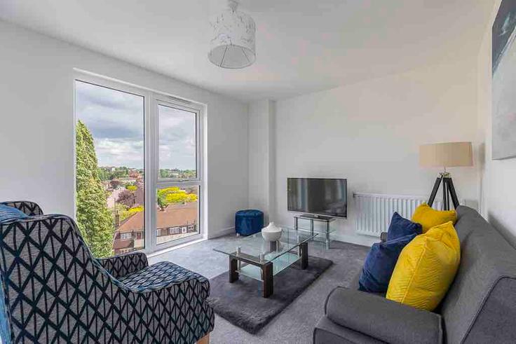 Salle de séjour élégante avec mobilier moderne dans un appartement à Building Howard Close - citygate-homes - 1513882 à London Borough of Barnet, London Salle de séjour élégante avec mobilier moderne dans un appartement à Building Howard Close - citygate-homes - 1513882 à London Borough of Barnet, London